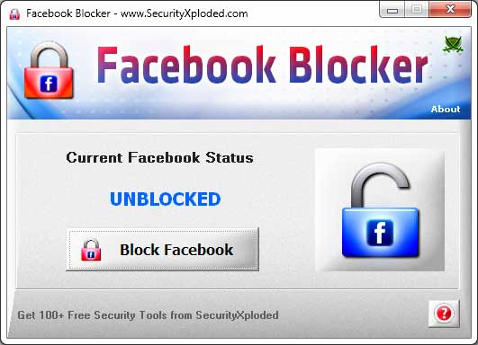 FacebookBlocker Screenshot