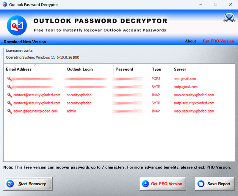 OutlookPasswordDecryptor